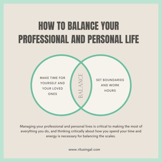 Professional and Personal Life Balance Instagram Post